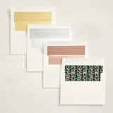"Festive Arch" - Party Invitations in Pine by Elly - Envelope Liner Options