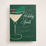 "Holly Cocktail" - Party Invitations in Forest by Zani van Zyl - Front
