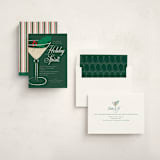 "Holly Cocktail" - Party Invitations in Forest by Zani van Zyl - Assembled