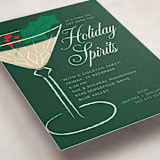 "Holly Cocktail" - Party Invitations in Forest by Zani van Zyl - Detail