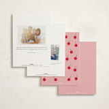 "Heart Cake" - Party Invitations in Cherry by Jennifer Lew - Back of Card Options