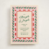 "Mingle and Jingle" - Party Invitations in Peppermint by Pati Cascino - Front