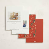 "Cocktails and Canapés" - Party Invitations in Poppy Red by Becky Nimoy - Back of Card Options