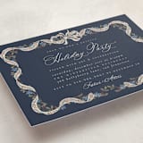 "Wrapped in Greenery" - Party Invitations in Blue Spruce by Ana de Sousa - Detail
