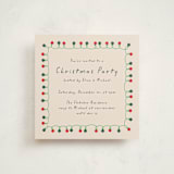 "Christmas Lights" - Party Invitations in Chardonnay by Sherley Ferreira - Front