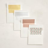 "Christmas Lights" - Party Invitations in Chardonnay by Sherley Ferreira - Envelope Liner Options