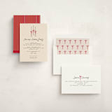 "Candles" - Party Invitations in Cranberry by Jenna Holcomb - Assembled