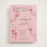 "Galentines Cheers" - Party Invitations in Rose by Jenna Holcomb - Front