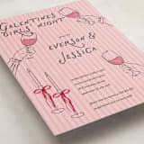 "Galentines Cheers" - Party Invitations in Rose by Jenna Holcomb - Detail