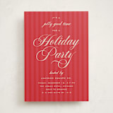 "Jolly Good Time" - Party Invitations in Berry by Louise Kay - Front