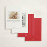 "Jolly Good Time" - Party Invitations in Berry by Louise Kay - Back of Card Options