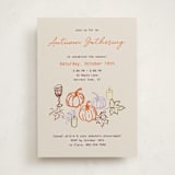 "Autumn Evenings" - Party Invitations in Pumpkin Spice by Cass Loh - Front