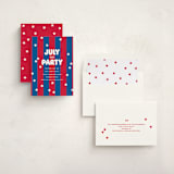 "Party in the USA" - Party Invitations in Crimson by Baumbirdy - Assembled
