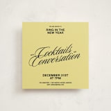 "Cocktails and Convos" - Party Invitations in Butter by Inkblot Design - Front