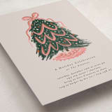 "merry christmas tree" - Party Invitations in Peony by Lori Wemple - Detail