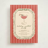 "Cheers To You" - Party Invitations in Candy Cane by Susan Zinader - Front