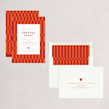 "Kente Cloth" - Party Invitations in Scarlet by Anelle Mostert - Assembled