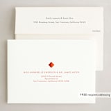 "Kente Cloth" - Party Invitations in Scarlet by Anelle Mostert - FREE Recipient Addressing