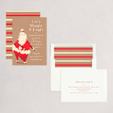 "Santa Flaus" - Party Invitations in Kraft by Baumbirdy - Assembled