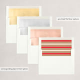 "Santa Flaus" - Party Invitations in Kraft by Baumbirdy - Envelope Liner Options