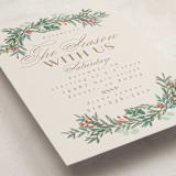 "Merry and Happy" - Party Invitations in Toffee by Ashlee Townsend - Detail