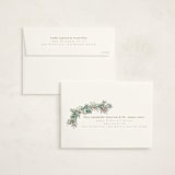 "Merry and Happy" - Party Invitations in Toffee by Ashlee Townsend - FREE Recipient Addressing