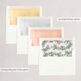 "Merry and Happy" - Party Invitations in Toffee by Ashlee Townsend - Envelope Liner Options