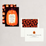 "Eat, Drink, and be Scary" - Party Invitations in Midnight by Rebecca Smith - Assembled