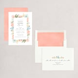 "Blooming Brunch" - Party Invitations in Rose by Ashley DeMeyere - Assembled