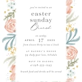 "Blooming Brunch" - Party Invitations in Rose by Ashley DeMeyere - Detail