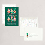 "Nutcrackers" - Party Invitations in Evergreen by Itsy Belle Studio - Assembled