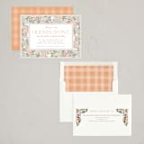 "Friendsgiving Celebration" - Party Invitations in Pumpkin Pie by Randi Cirelli - Assembled