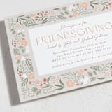 "Friendsgiving Celebration" - Party Invitations in Pumpkin Pie by Randi Cirelli - Detail