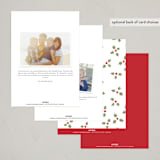 "santa carousel" - Party Invitations in Holly Red by Grae - Back of Card Options