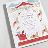 "santa carousel" - Party Invitations in Holly Red by Grae - Detail