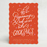 "A lot like Cocktails" - Party Invitations in Peppermint by Stephanie Hawkes - Front