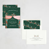 "Come For A Drink" - Party Invitations in Pine by Petra Kern - Assembled