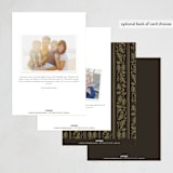 "engraved frame" - Party Invitations in Pine by Robert and Stella - Back of Card Options