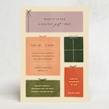 "Holiday Gift Swap" - Party Invitations in Cream by Sierra Lee - Front