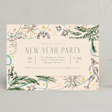 "Festive" - Party Invitations in Champagne by Anastasia Makarova - Front