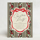 "Holiday Ribbon" - Party Invitations in Ruby by Jackie Crawford - Front