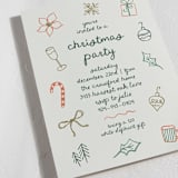 "simple christmas" - Party Invitations in Buttercream by Kelly Watkins - Detail