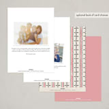 "Snowman Martini" - Party Invitations in Pink Berry by Jackie Crawford - Back of Card Options