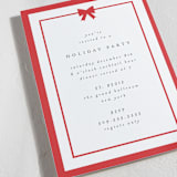"Bow" - Party Invitations in Holly Berry by AK Graphics - Detail