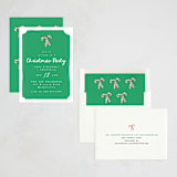 "Candycanes" - Party Invitations in Greenery by AK Graphics - Assembled