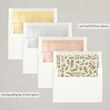"Vintage Winter frame" - Party Invitations in Pudding by Creo Study - Envelope Liner Options