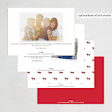"Toasty and Tipsy" - Party Invitations in Scarlet by Jill Delavan - Back of Card Options