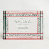 "Holiday Linen" - Party Invitations in Berry by Chris Griffith - Front