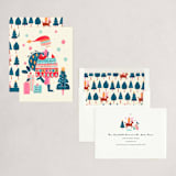 "Sassy Santa" - Party Invitations in Hollyberry by Sarah Knight - Assembled