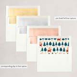 "Sassy Santa" - Party Invitations in Hollyberry by Sarah Knight - Envelope Liner Options